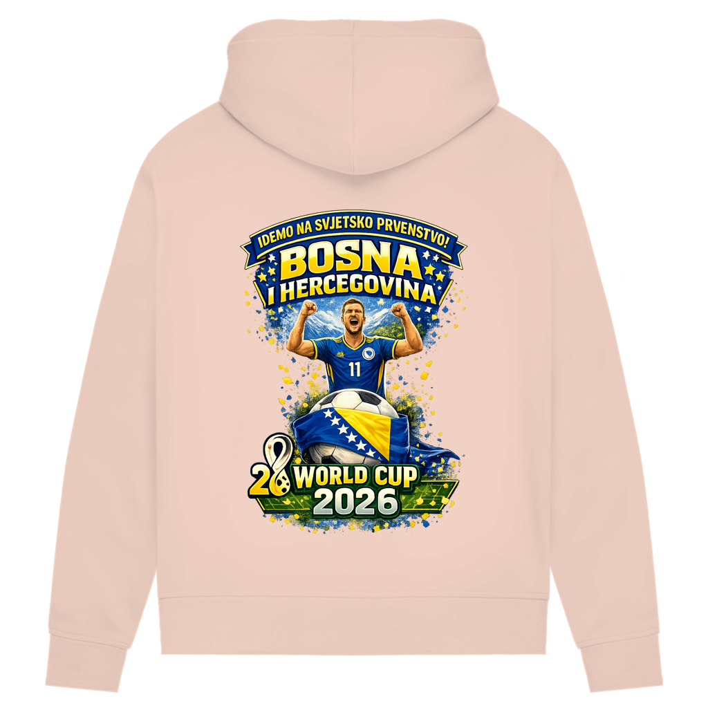 Women's Premium Organic Hoodie – Bosnia | Design 01 | Back Print