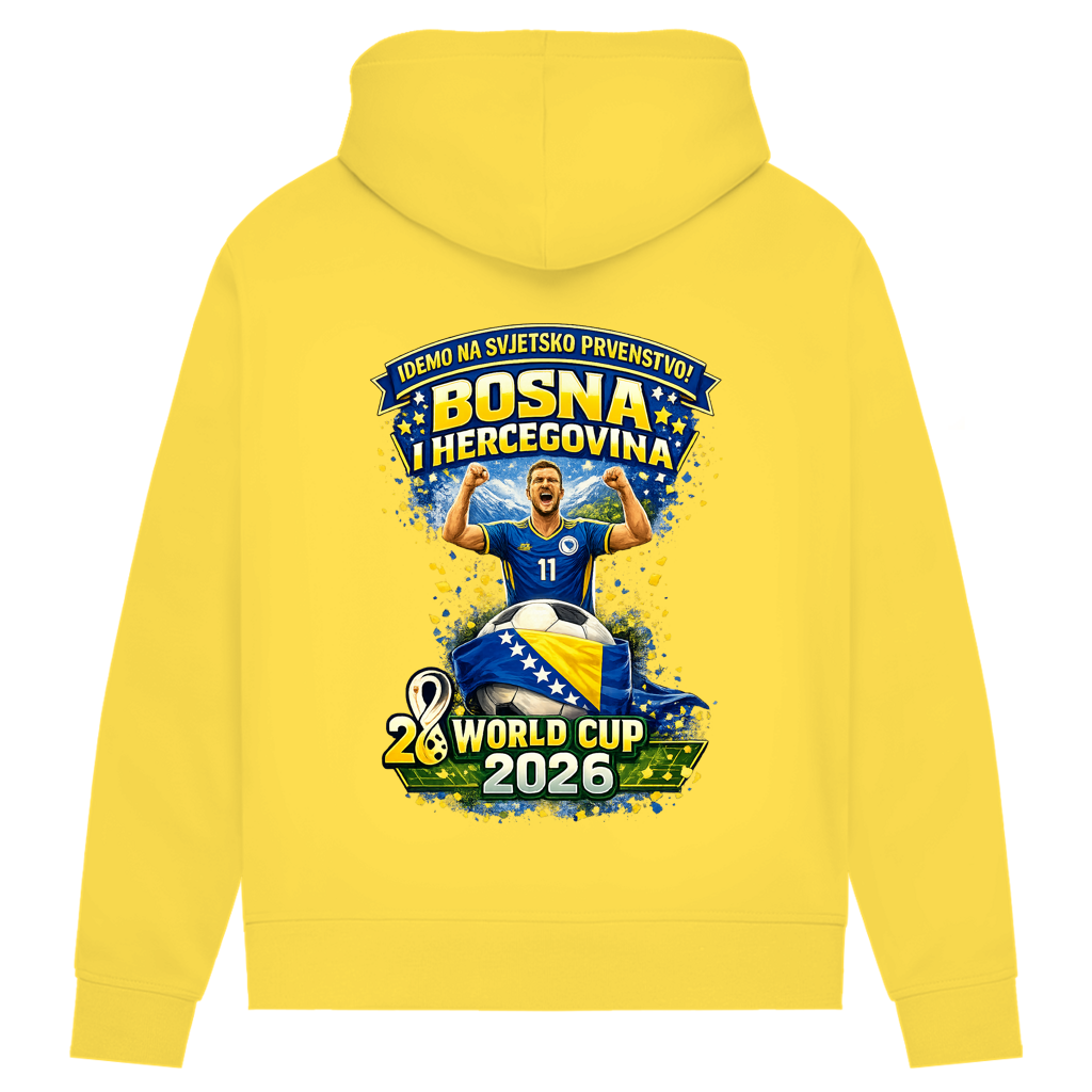 Women's Premium Organic Hoodie – Bosnia | Design 01 | Back Print