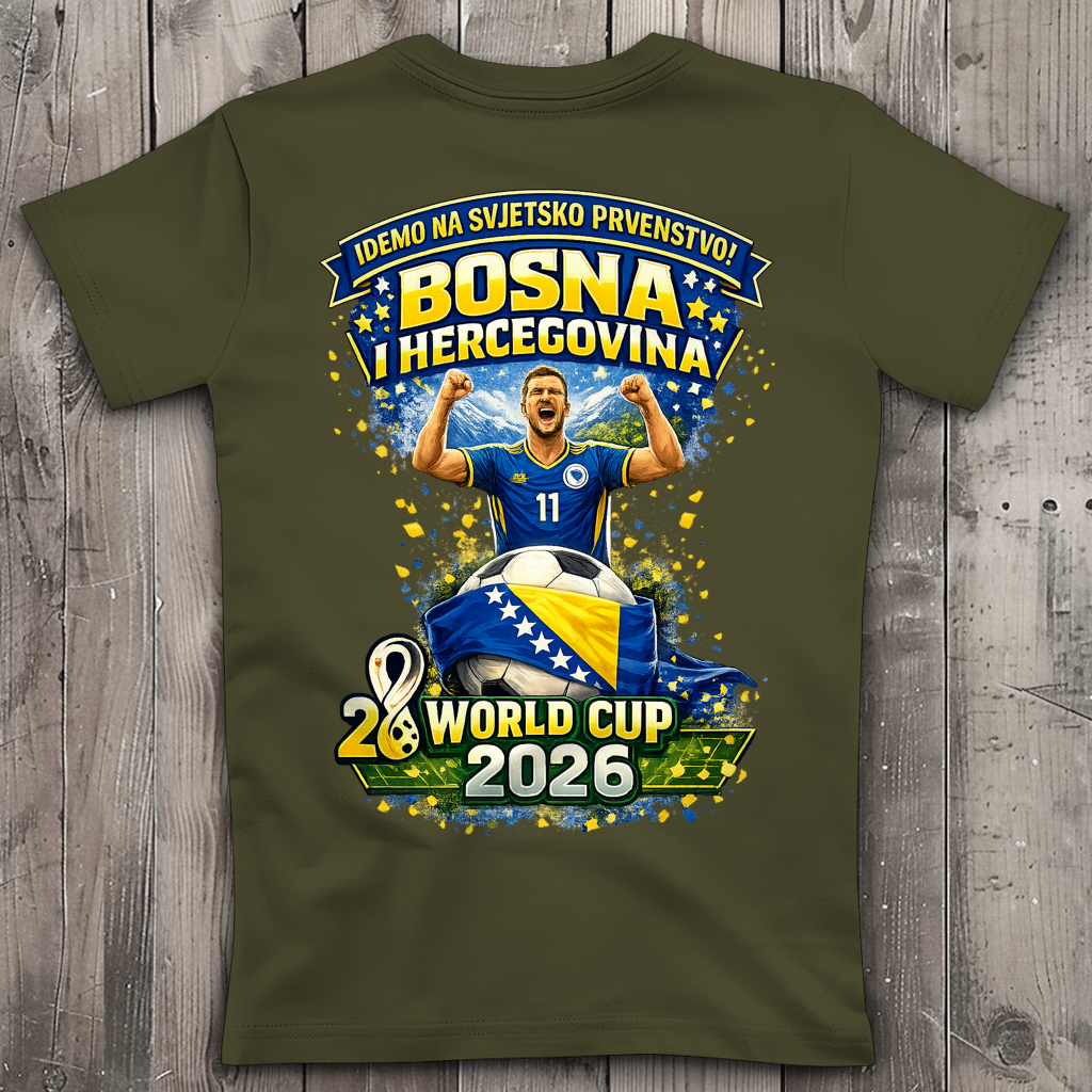 Women's Premium V-Neck T-Shirt – Bosnia | Design 01 | Back Print
