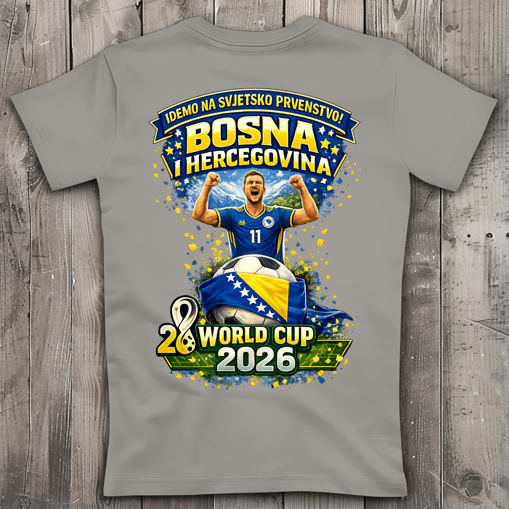 Women's Premium V-Neck T-Shirt – Bosnia | Design 01 | Back Print