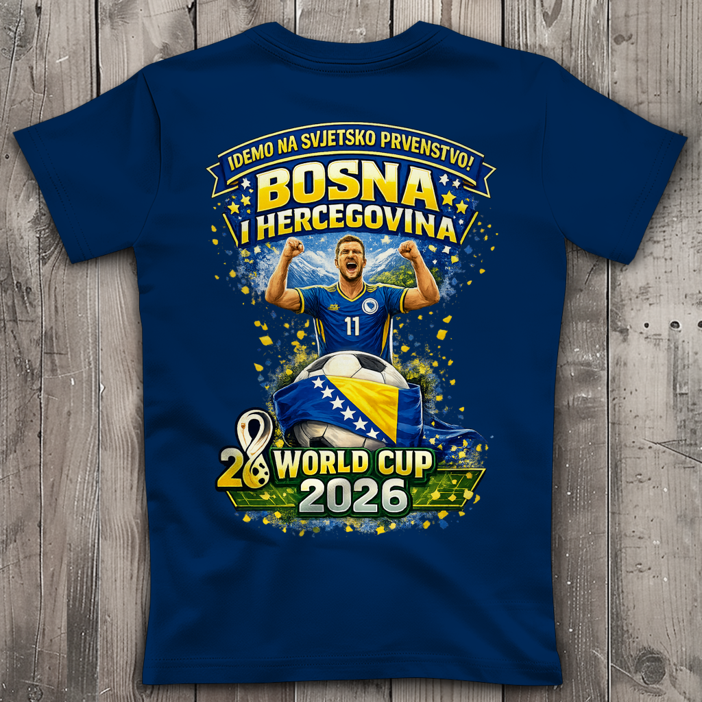 Women's Premium V-Neck T-Shirt – Bosnia | Design 01 | Back Print