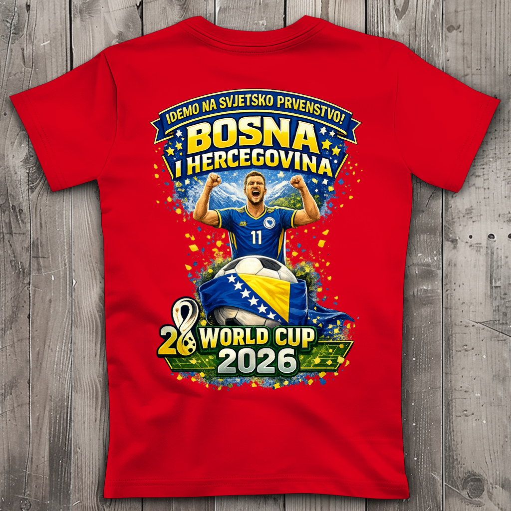 Women's Premium V-Neck T-Shirt – Bosnia | Design 01 | Back Print