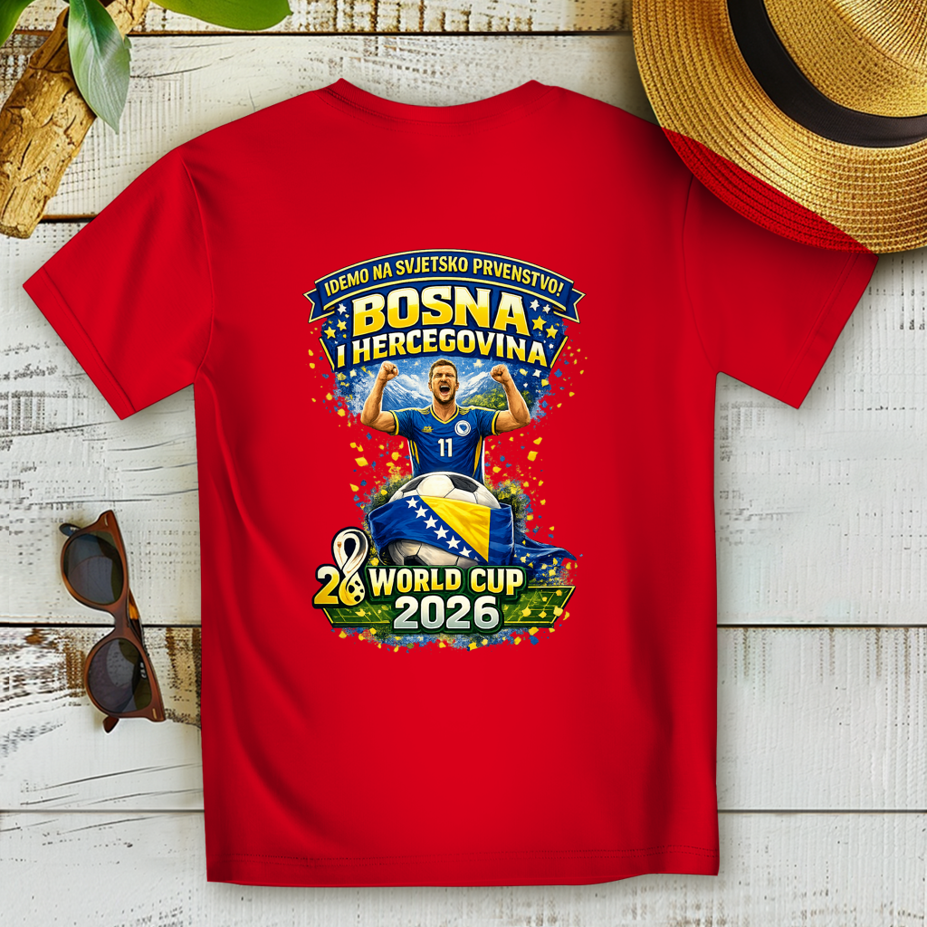 Ženska Premium majica od organskog pamuka – Bosna | Dizajn 01 | Štampa na leđima