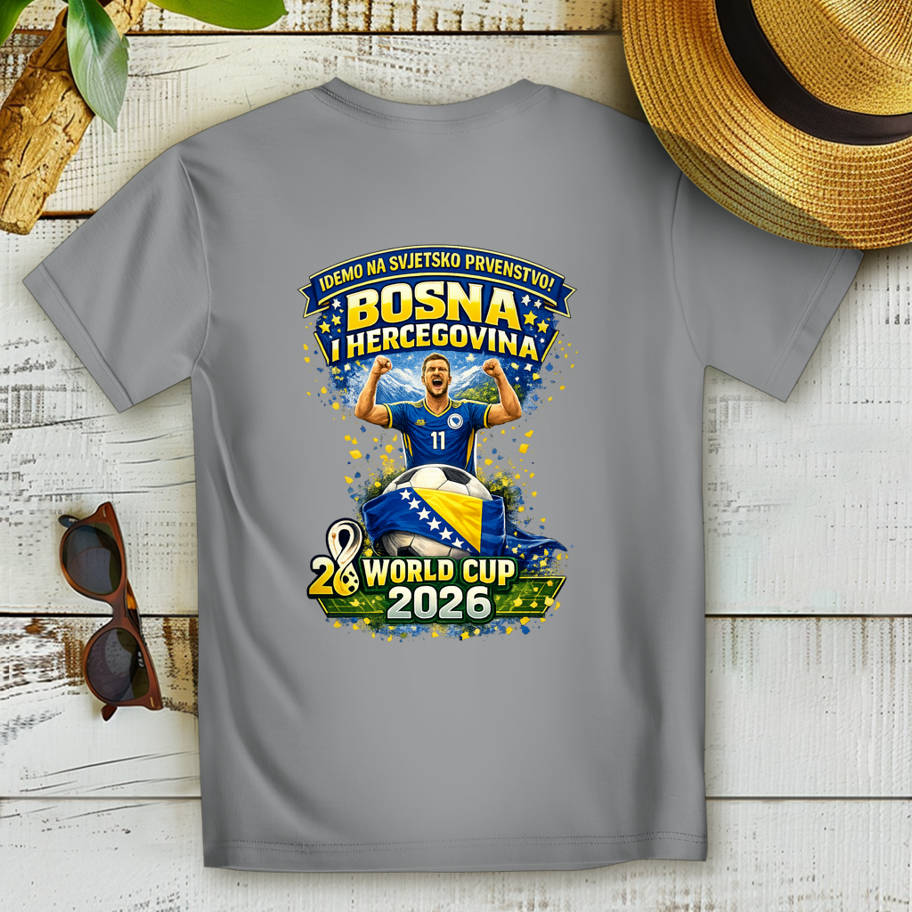 Ženska Premium majica od organskog pamuka – Bosna | Dizajn 01 | Štampa na leđima