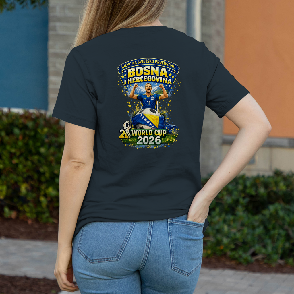 Ženska majica kratkih rukava – Bosna | Dizajn 01 | Print na leđima