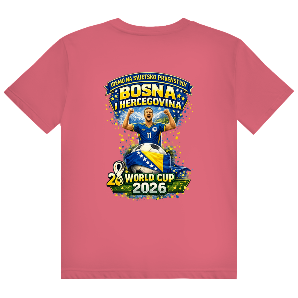 Herren Heavy Cotton T-Shirt Bosnien – Bosna Herzschlag | Design Set 01/02 | Beidseitiger Druck