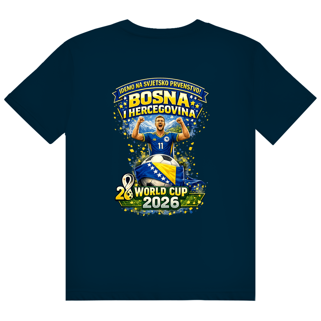 Herren Heavy Cotton T-Shirt Bosnien – Bosna Herzschlag | Design Set 01/02 | Beidseitiger Druck