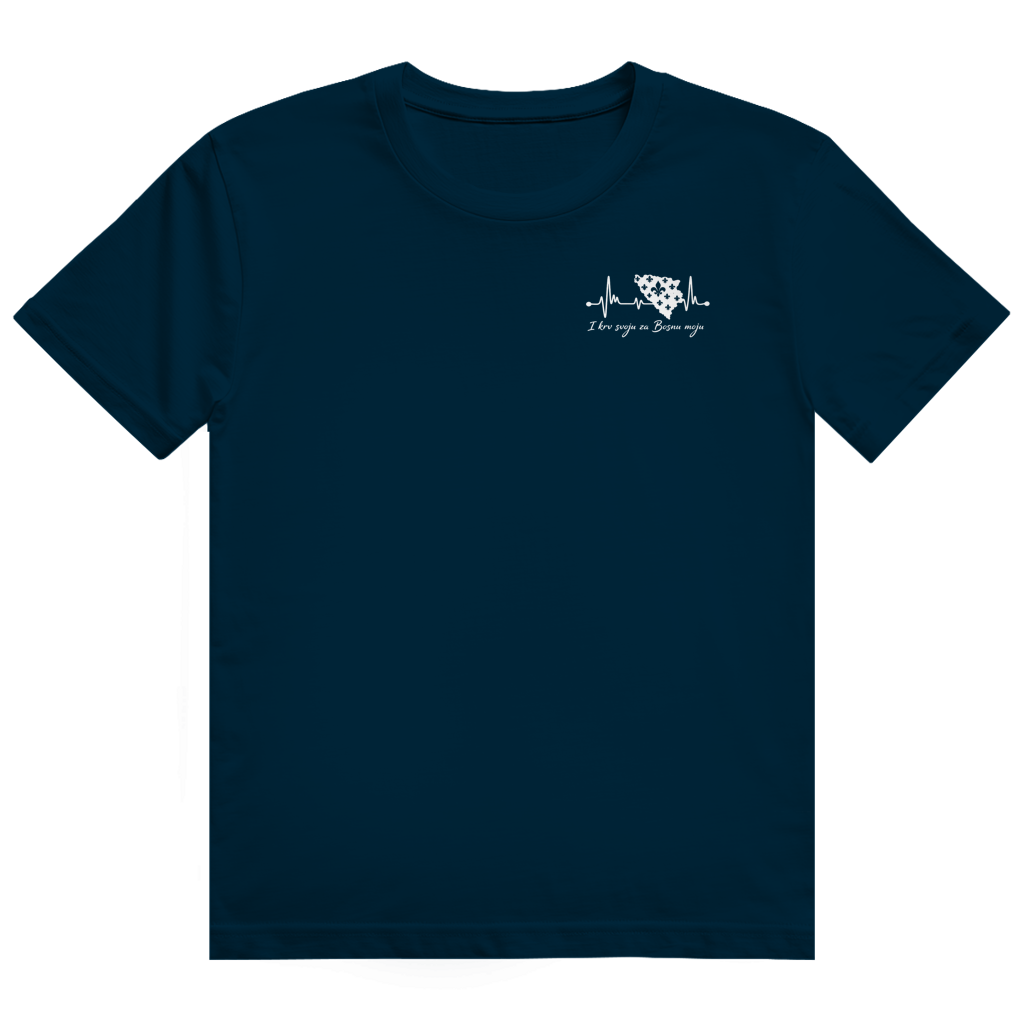 Herren Heavy Cotton T-Shirt Bosnien – Bosna Herzschlag | Design Set 01/02 | Beidseitiger Druck