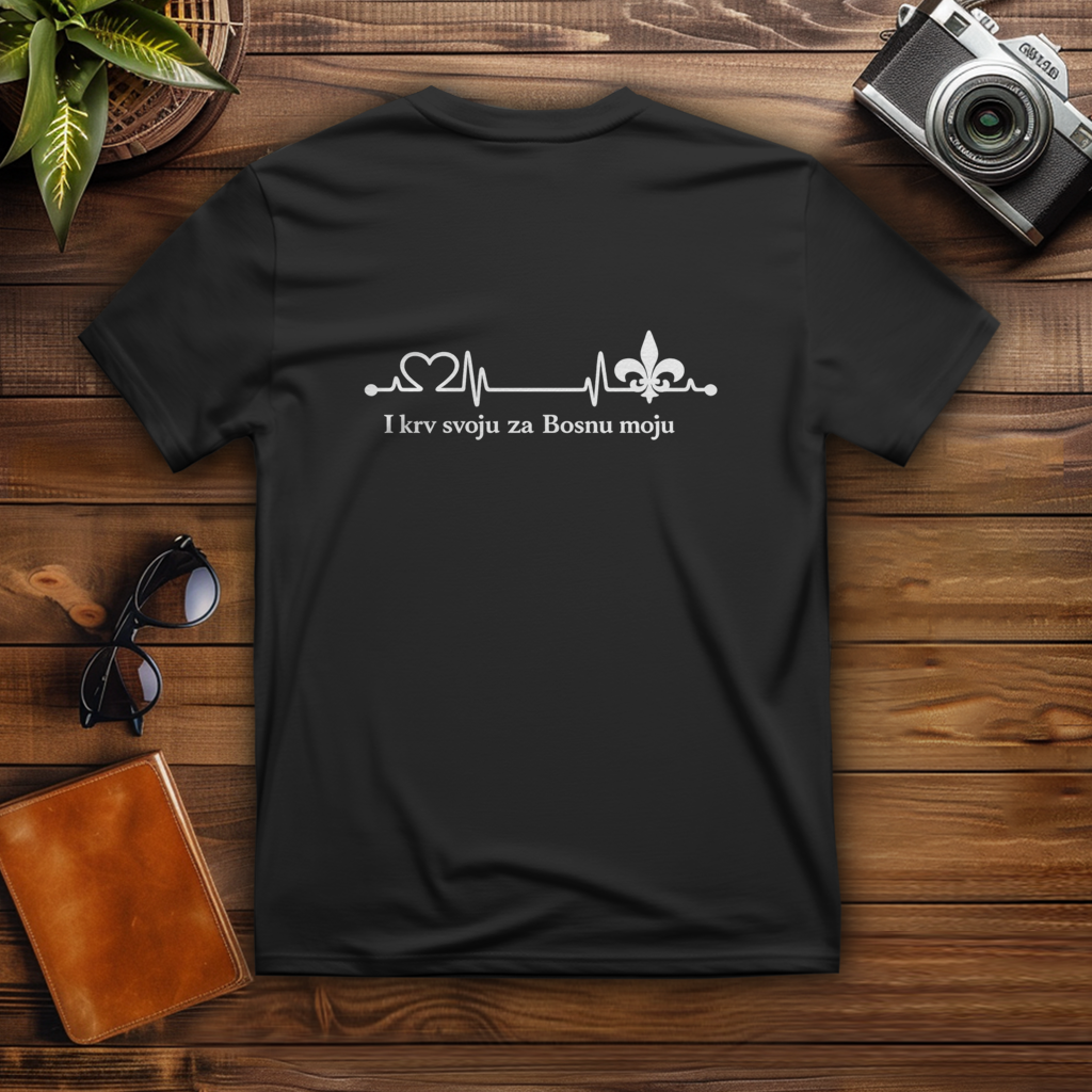 Herren T-Shirt – Za Bosnu Moju | Rückenprint