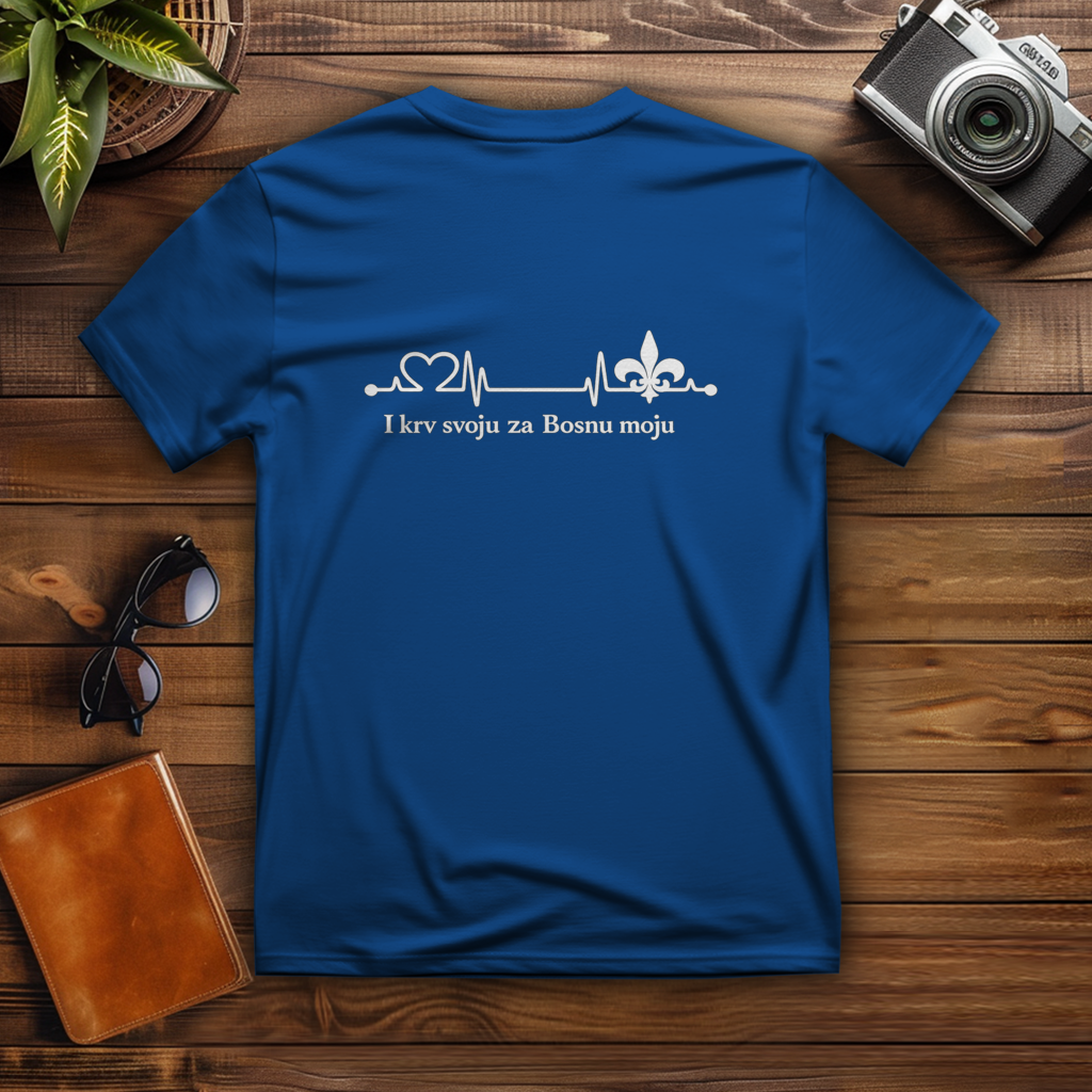 Herren T-Shirt – Za Bosnu Moju | Rückenprint