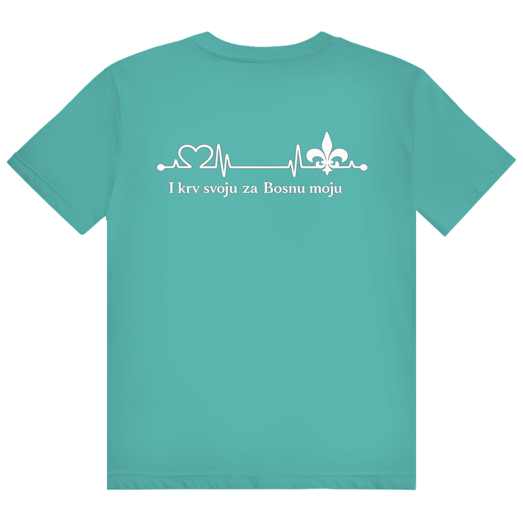Men's Heavy Cotton T-Shirt - For My Bosnia | Back Print