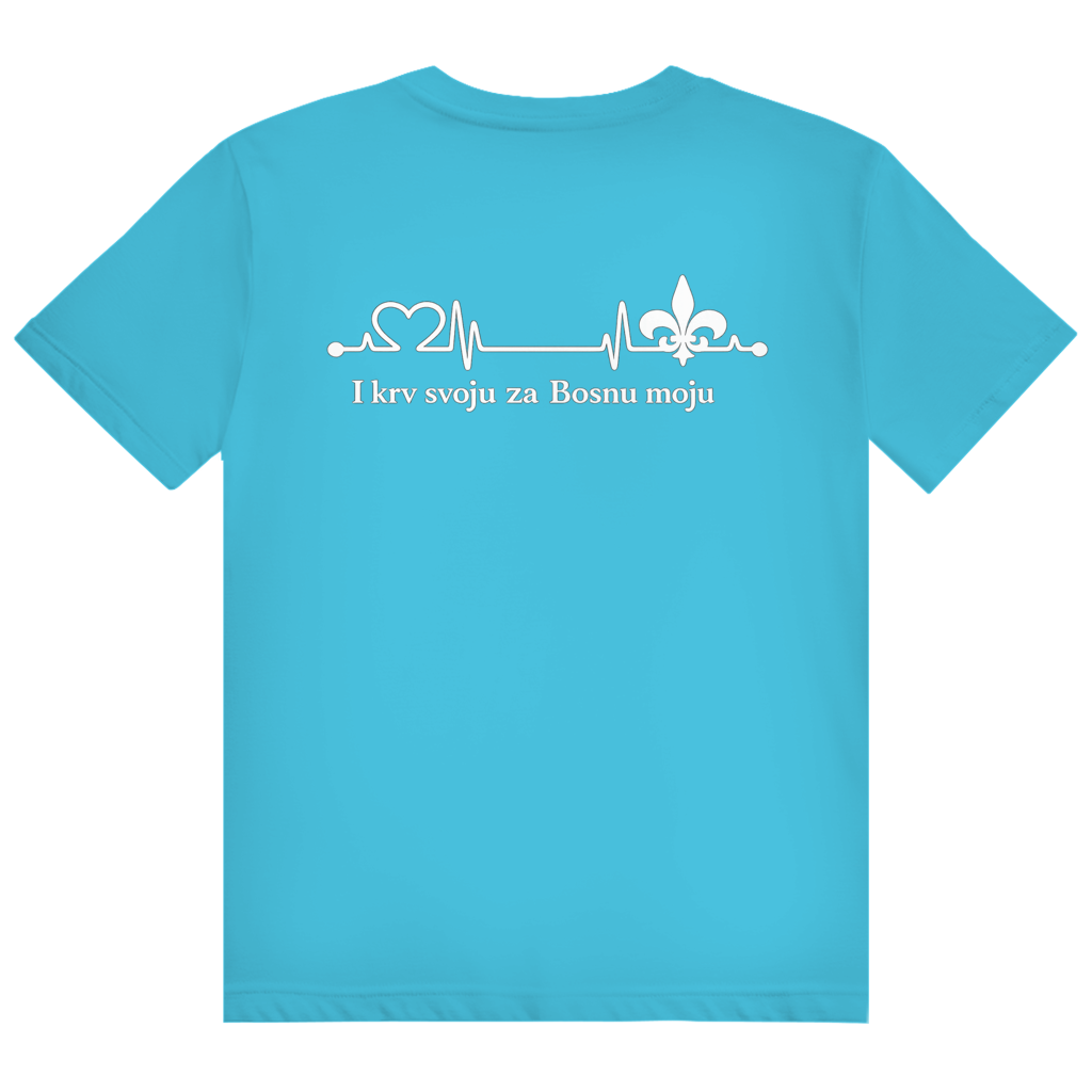 Men's Heavy Cotton T-Shirt - For My Bosnia | Back Print