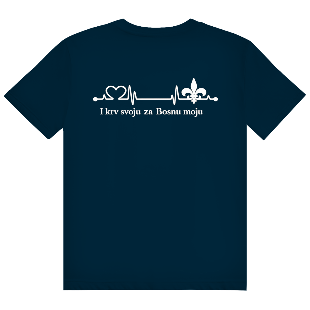 Men's Heavy Cotton T-Shirt - For My Bosnia | Back Print