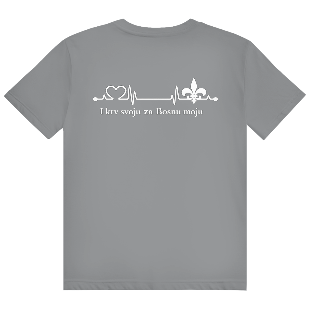Men's Heavy Cotton T-Shirt - For My Bosnia | Back Print