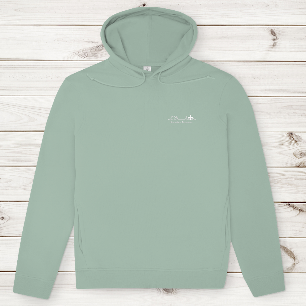 Men's Premium Organic Hoodie – Za Bosnu Moju | Left Chest