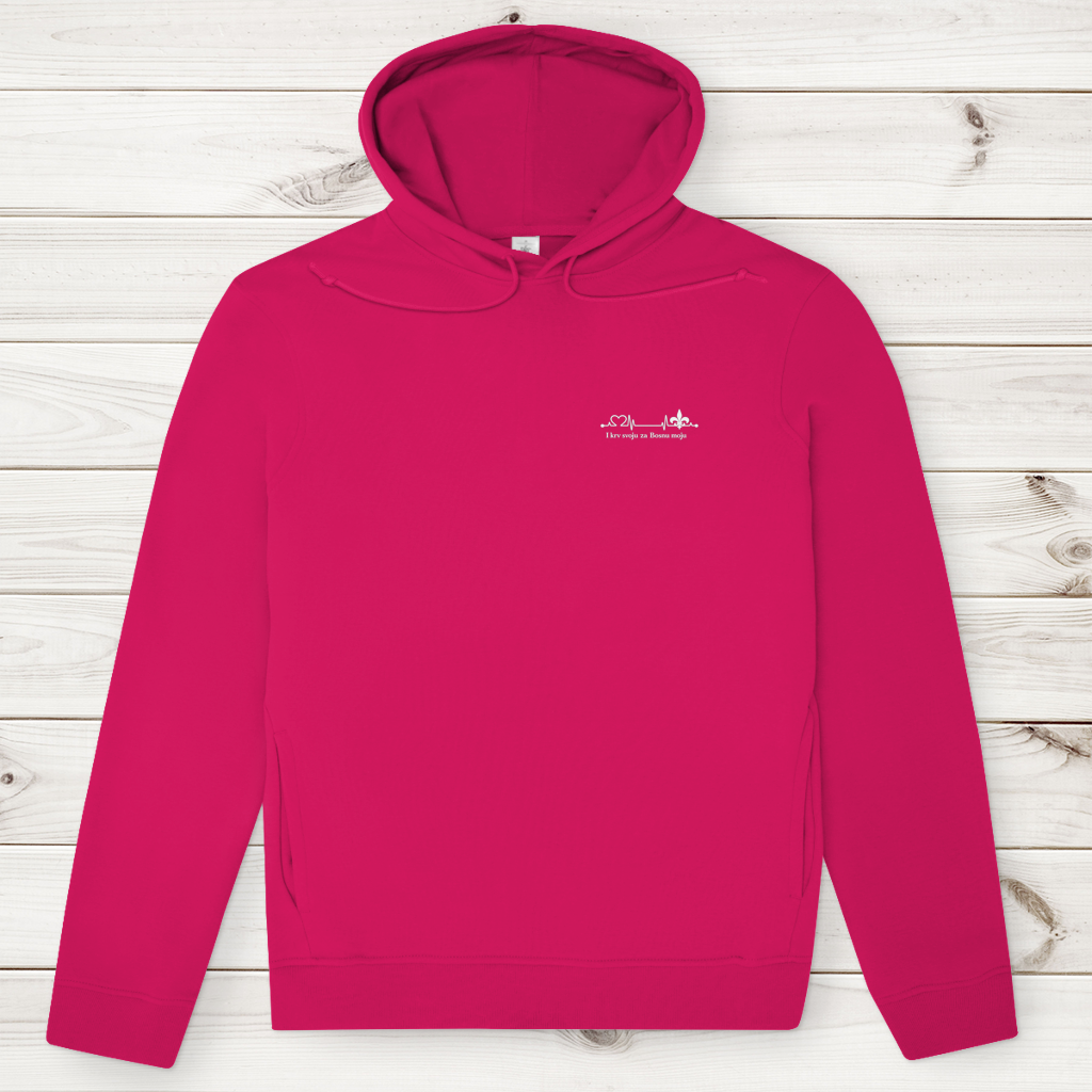 Men's Premium Organic Hoodie – Za Bosnu Moju | Left Chest