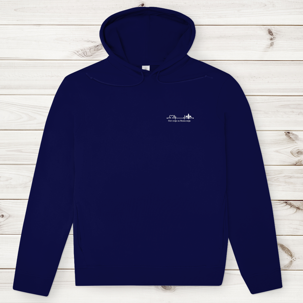 Men's Premium Organic Hoodie – Za Bosnu Moju | Left Chest