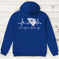 Men's Premium Organic Hoodie Bosnia – Bosna Heartbeat | Backprint