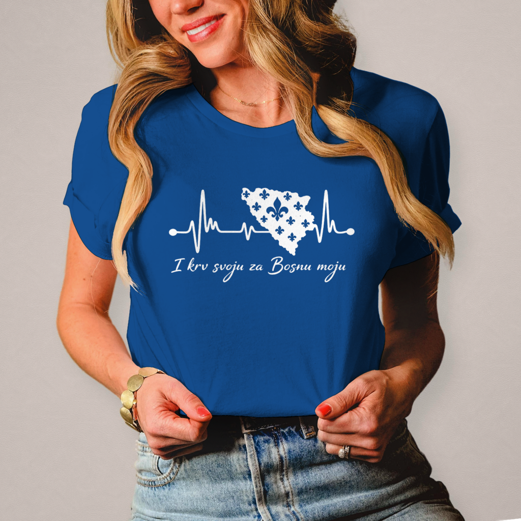 Women's T-Shirt Bosnia - Bosna Heartbeat | Front Print