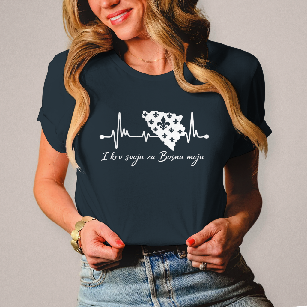 Women's T-Shirt Bosnia - Bosna Heartbeat | Front Print