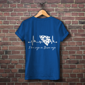 Women's Premium Organic T-Shirt Bosnia - Bosna Heartbeat | Back Print