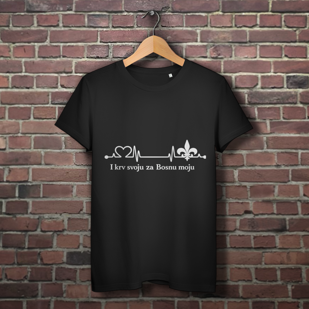 Damen Premium Bio T-Shirt – Za Bosnu Moju | Frontprint