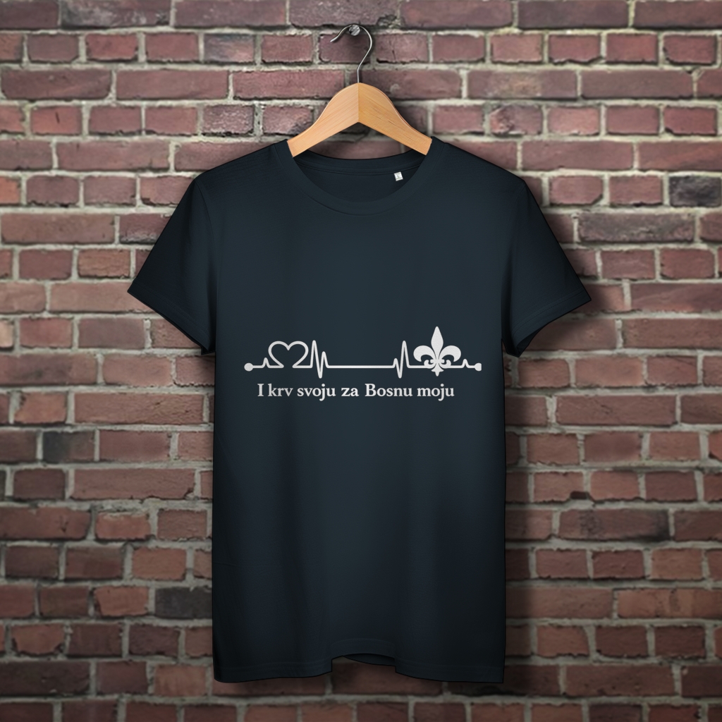 Damen Premium Bio T-Shirt – Za Bosnu Moju | Frontprint