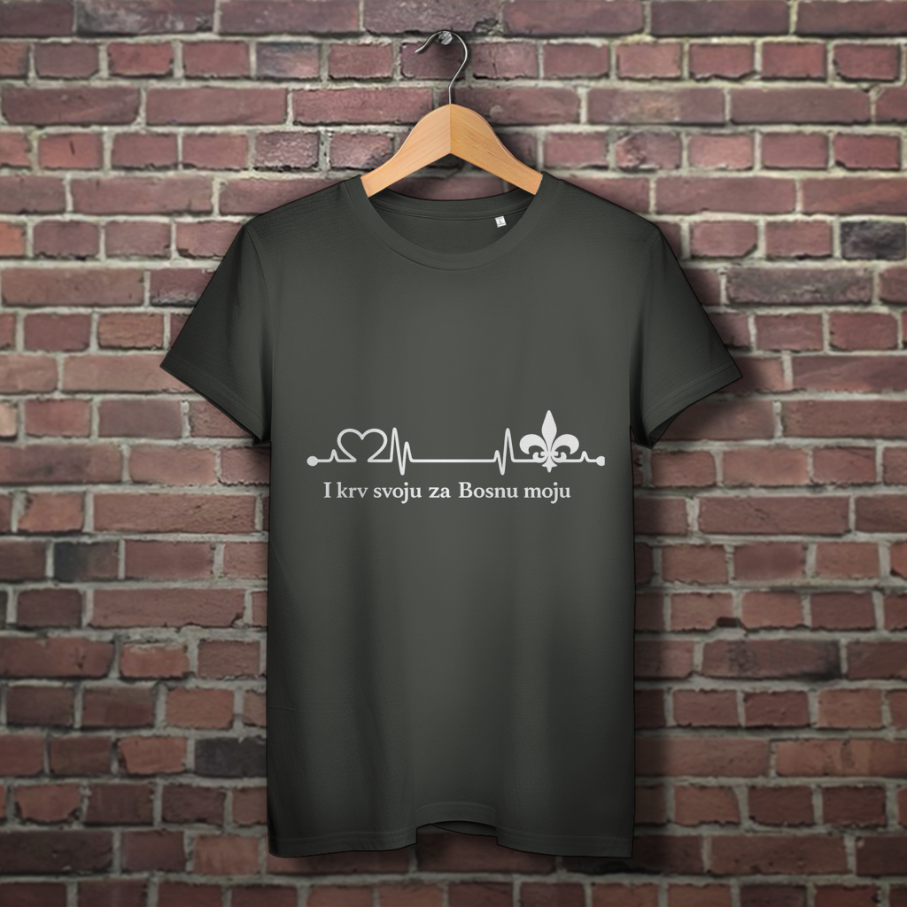 Damen Premium Bio T-Shirt – Za Bosnu Moju | Frontprint