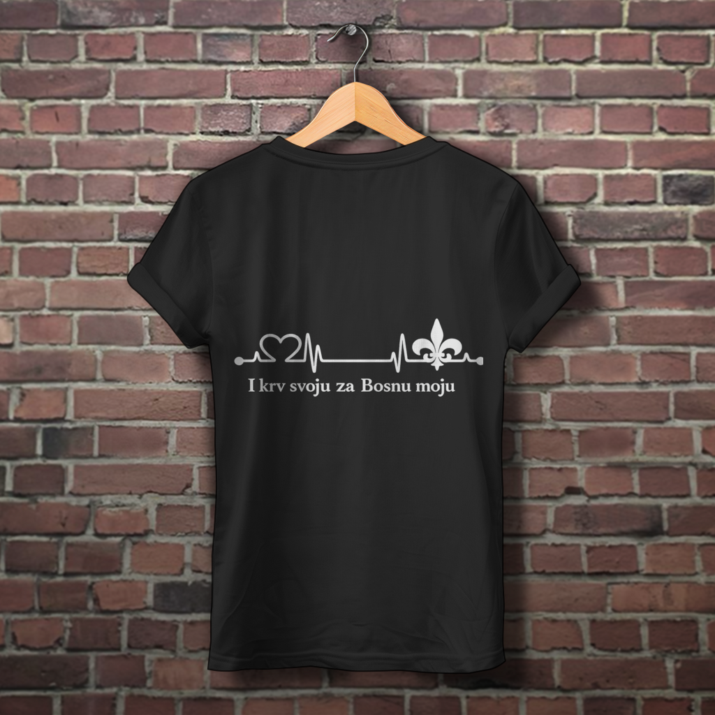 Women's Premium Organic T-Shirt – For My Bosnia | Back Print