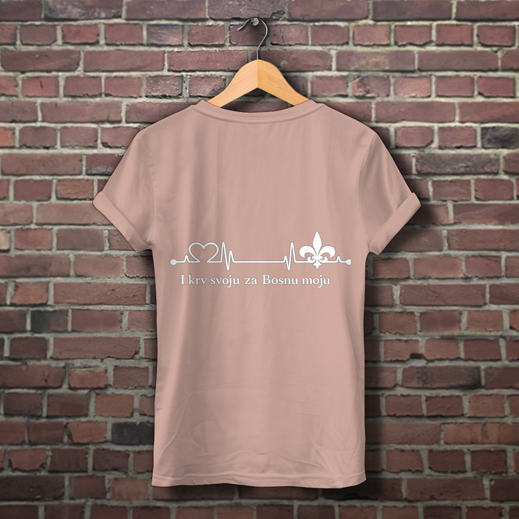 Women's Premium Organic T-Shirt – For My Bosnia | Back Print
