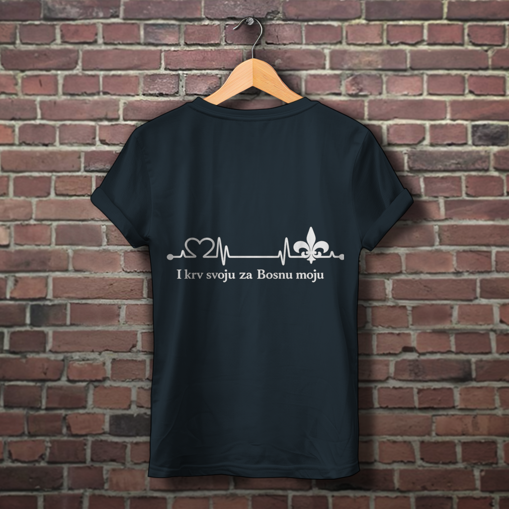 Women's Premium Organic T-Shirt – For My Bosnia | Back Print