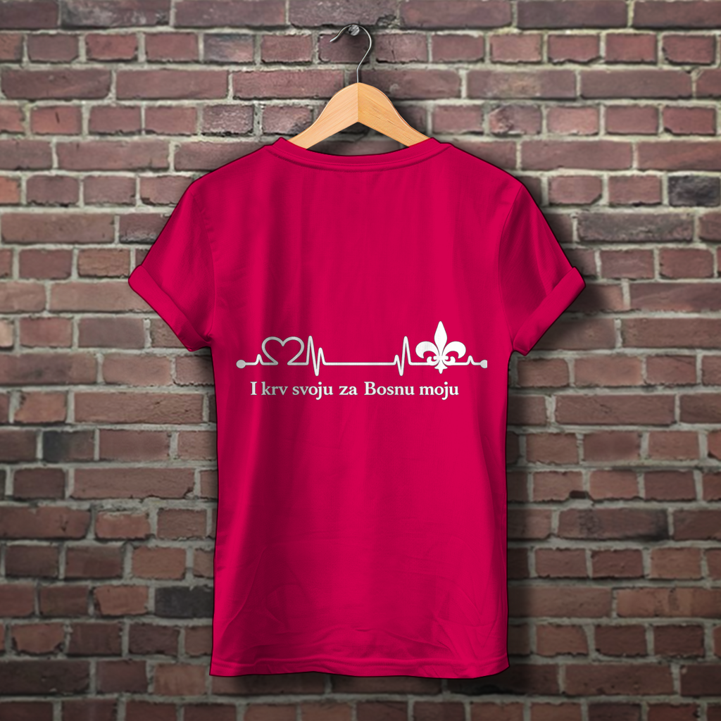 Women's Premium Organic T-Shirt – For My Bosnia | Back Print