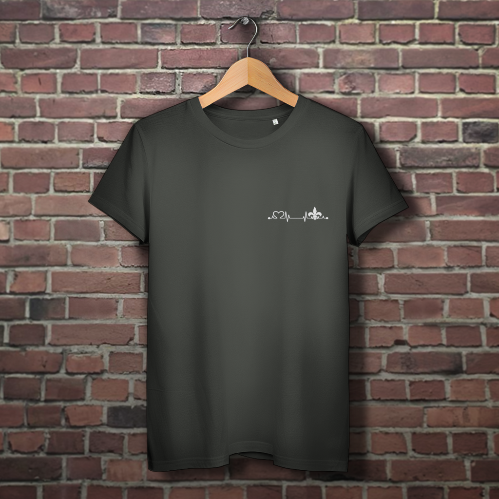 Damen Premium Bio T-Shirt – Srce Bosne | Links Brust