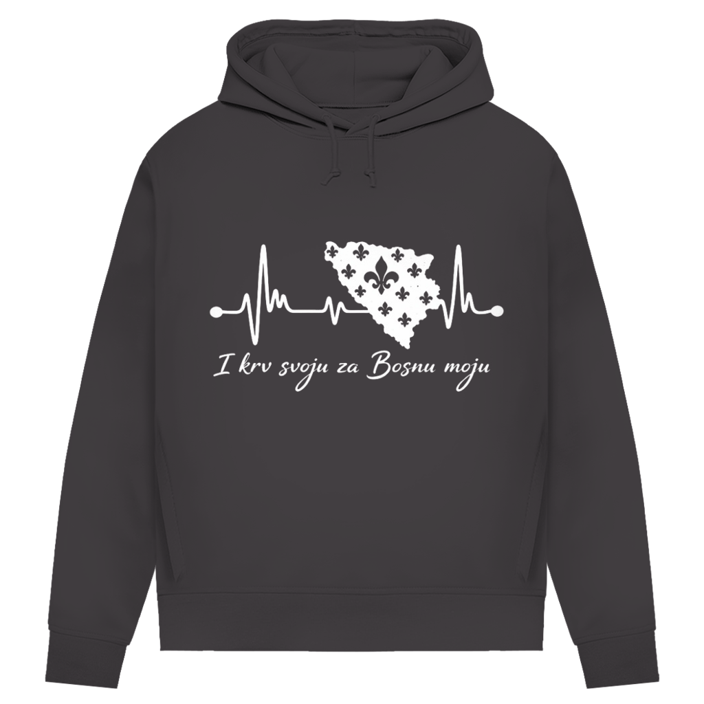 Women's Premium Organic Hoodie Bosnia – Bosna Heartbeat | Front Print