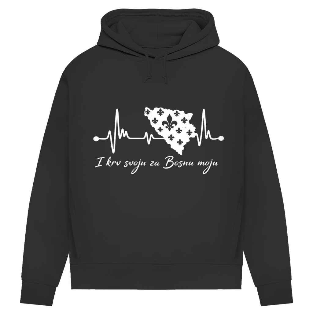 Women's Premium Organic Hoodie Bosnia – Bosna Heartbeat | Front Print