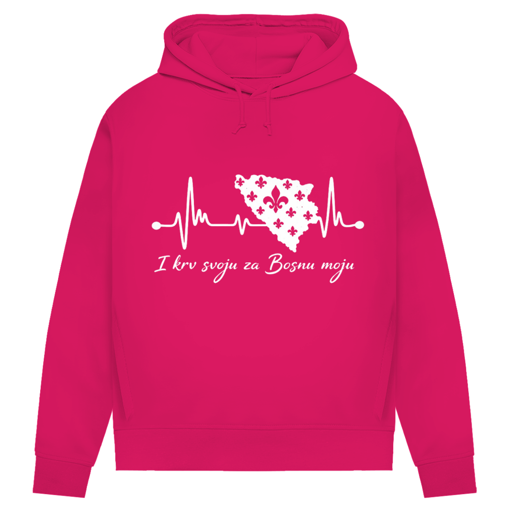 Women's Premium Organic Hoodie Bosnia – Bosna Heartbeat | Front Print