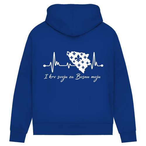 Women's Premium Organic Hoodie Bosnia – Bosna Heartbeat | Back Print
