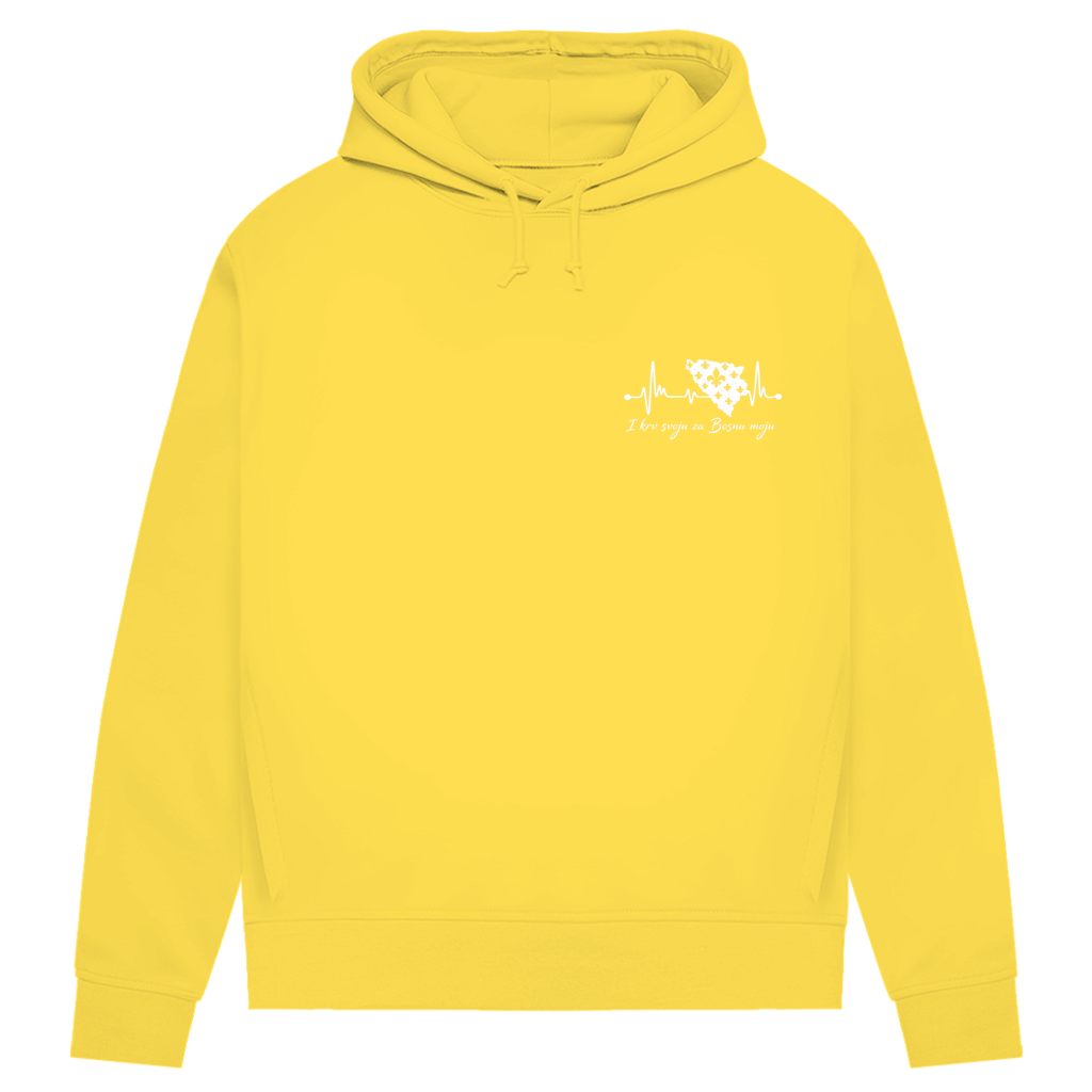 Women's Premium Organic Hoodie Bosnia – Bosna Heartbeat | Left Chest