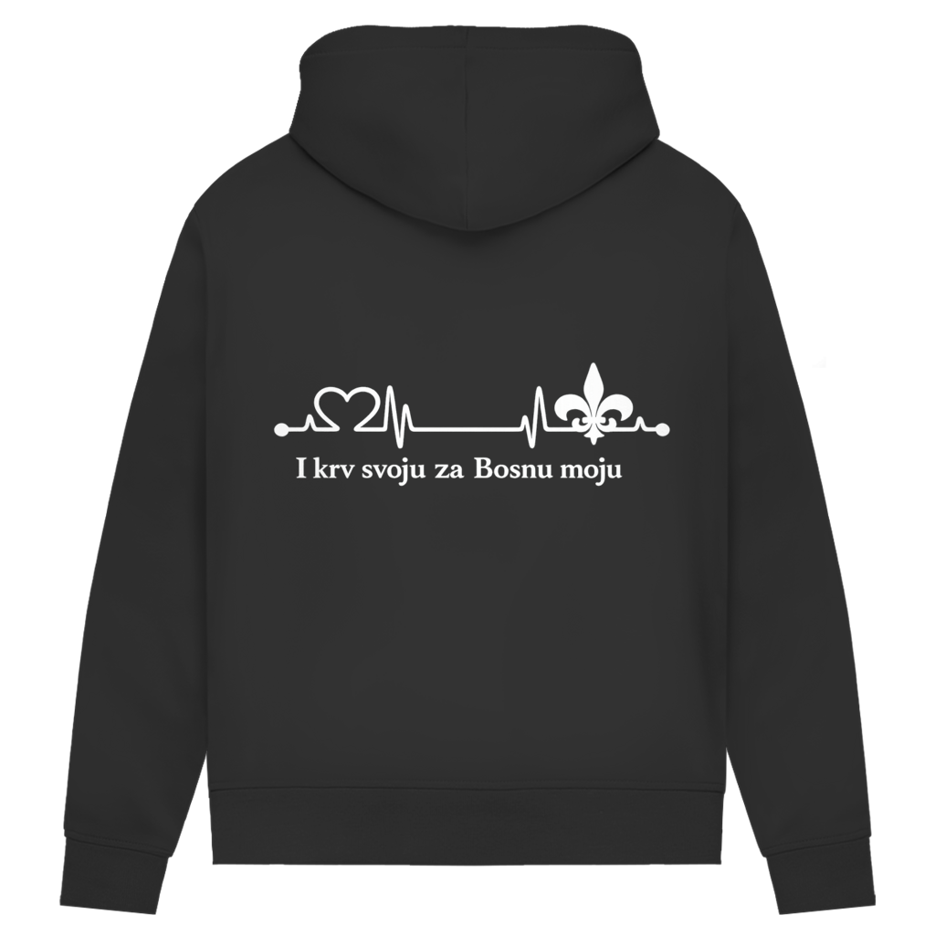 Women's Premium Organic Hoodie – Za Bosnu Moju | Backprint