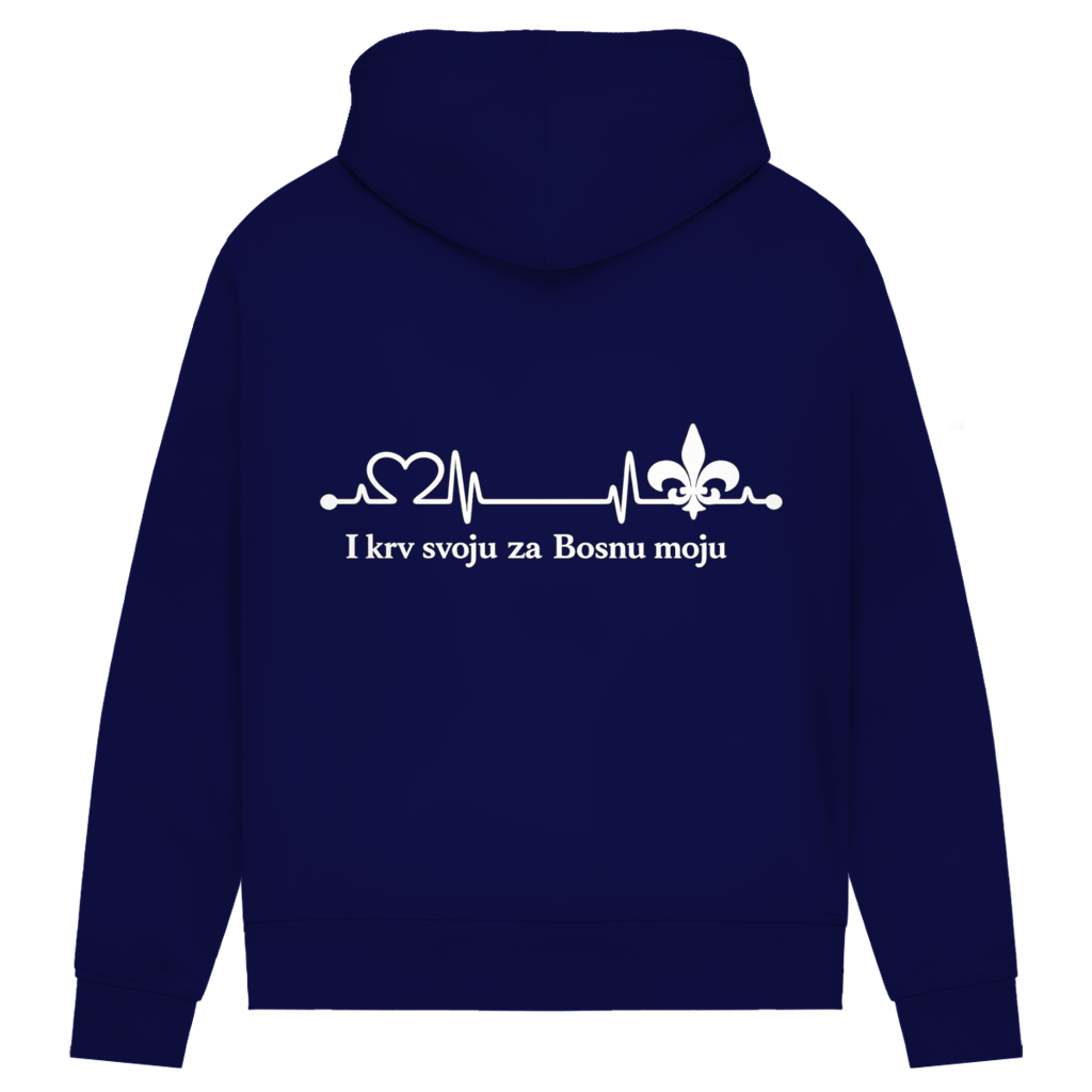 Women's Premium Organic Hoodie – Za Bosnu Moju | Backprint