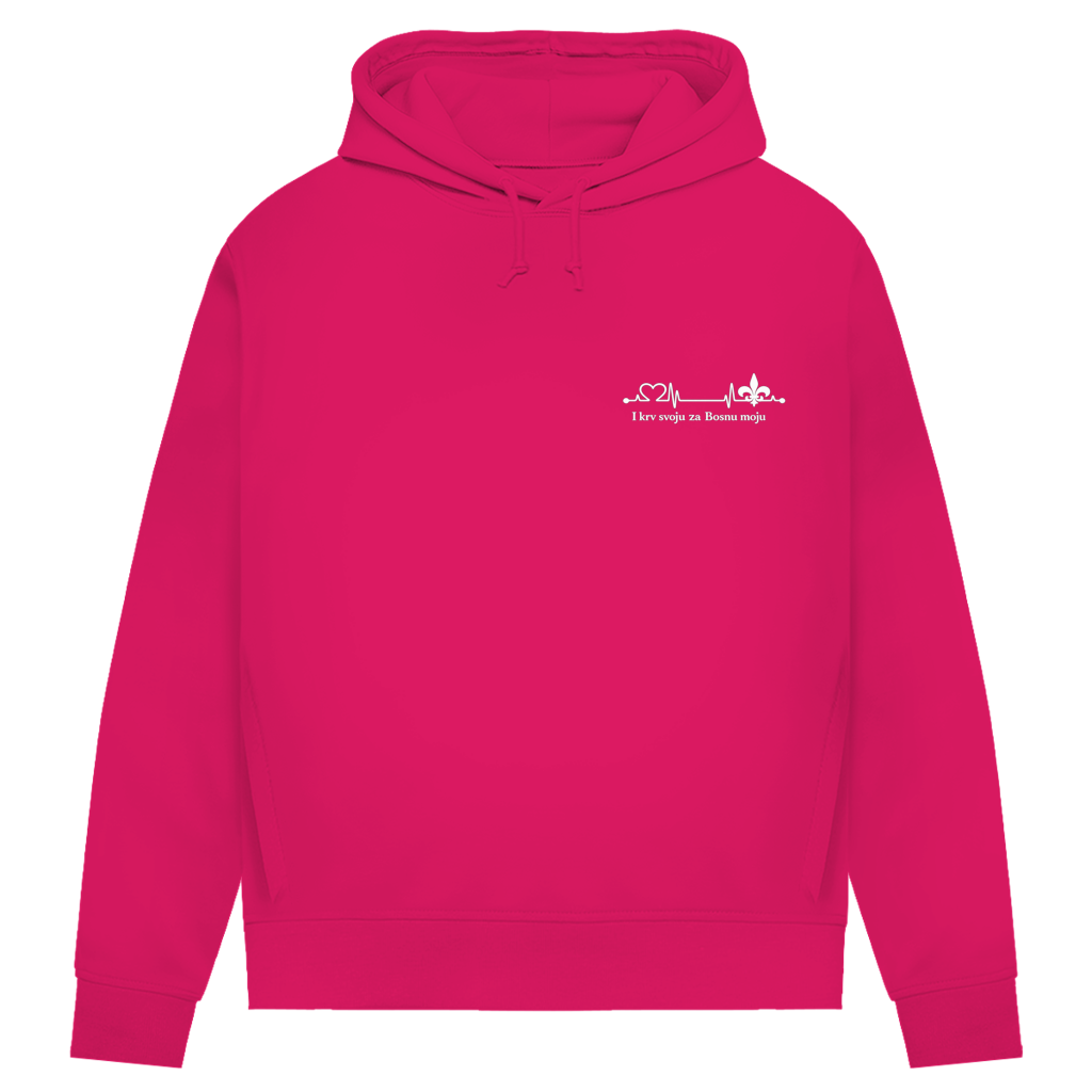 Women's Premium Organic Hoodie – Za Bosnu Moju | Left Chest