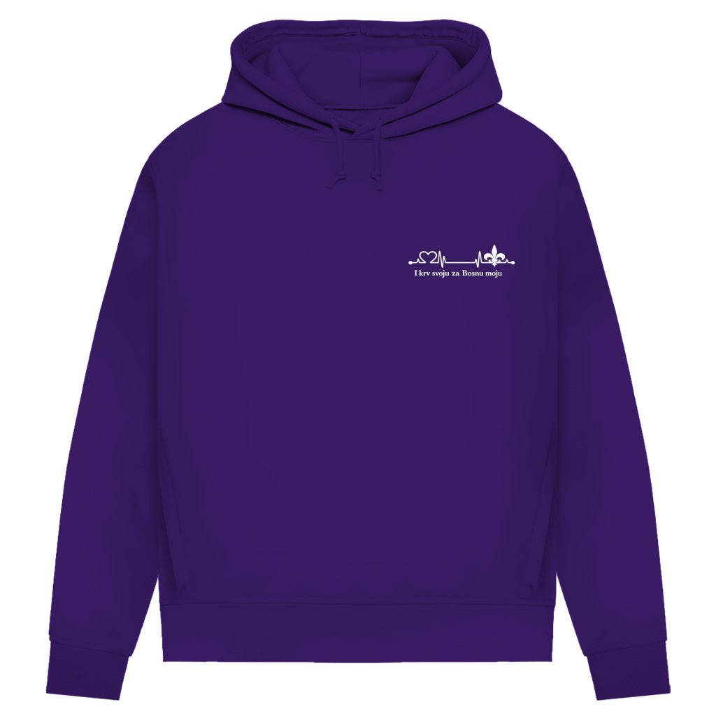 Women's Premium Organic Hoodie – Za Bosnu Moju | Left Chest