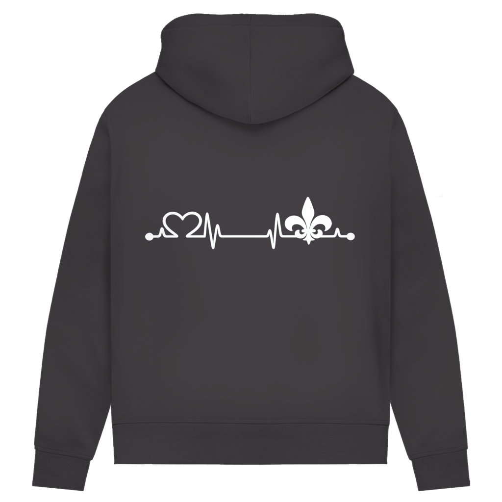 Women's Premium Organic Hoodie – Heart of Bosnia | Back Print