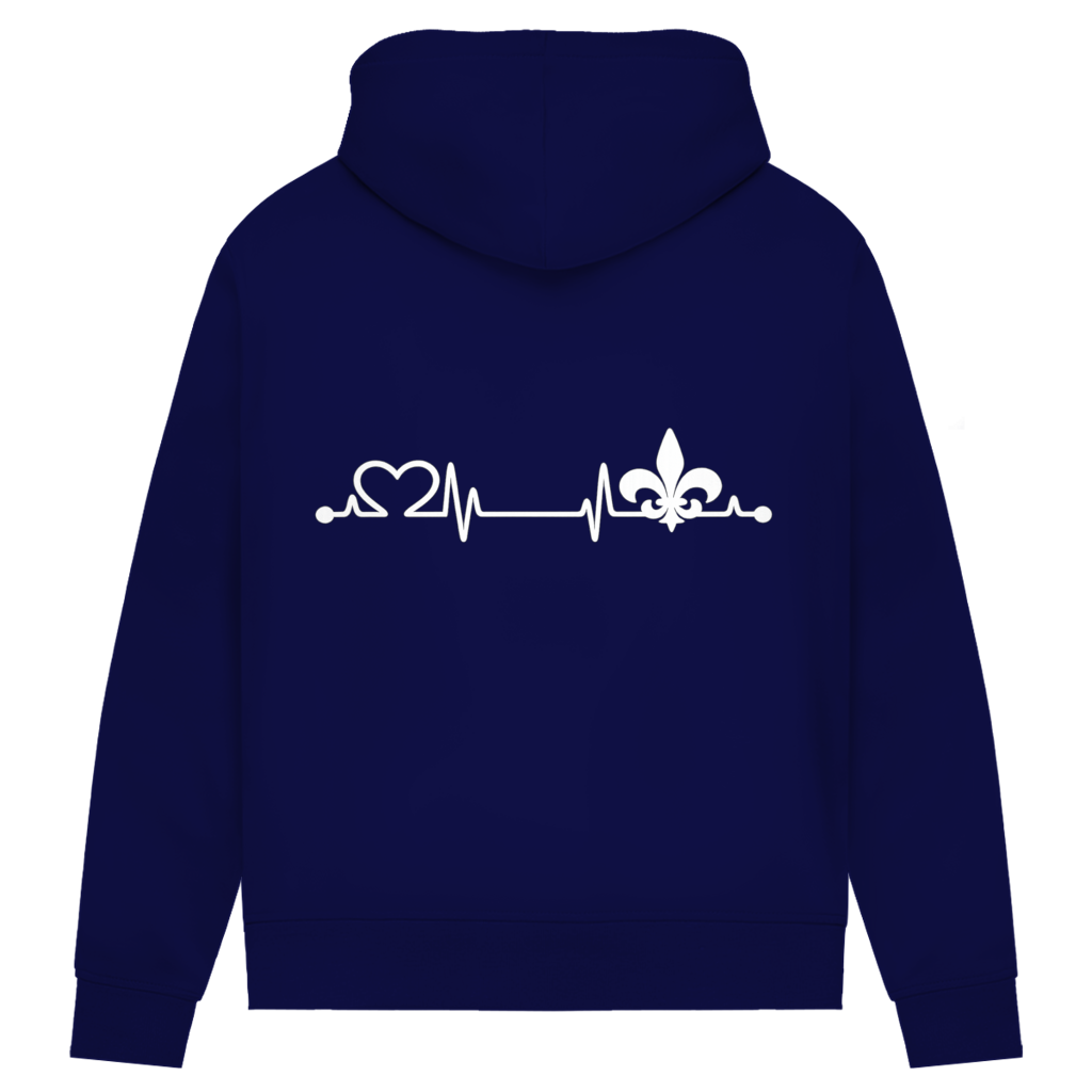 Women's Premium Organic Hoodie – Heart of Bosnia | Back Print