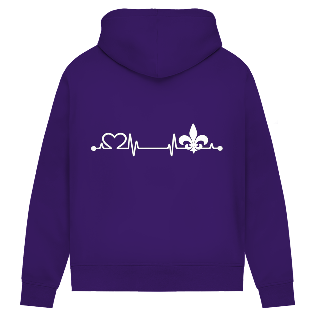 Women's Premium Organic Hoodie – Heart of Bosnia | Back Print