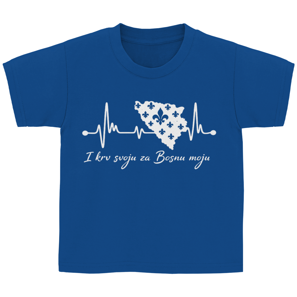 Kids Basic T-Shirt Bosnia - Bosna Heartbeat | Front Print