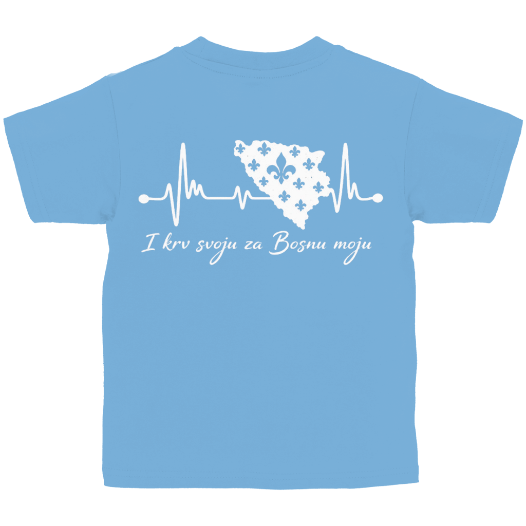 Kinder Basic T-Shirt Bosnien – Bosna Herzschlag | Rückenprint