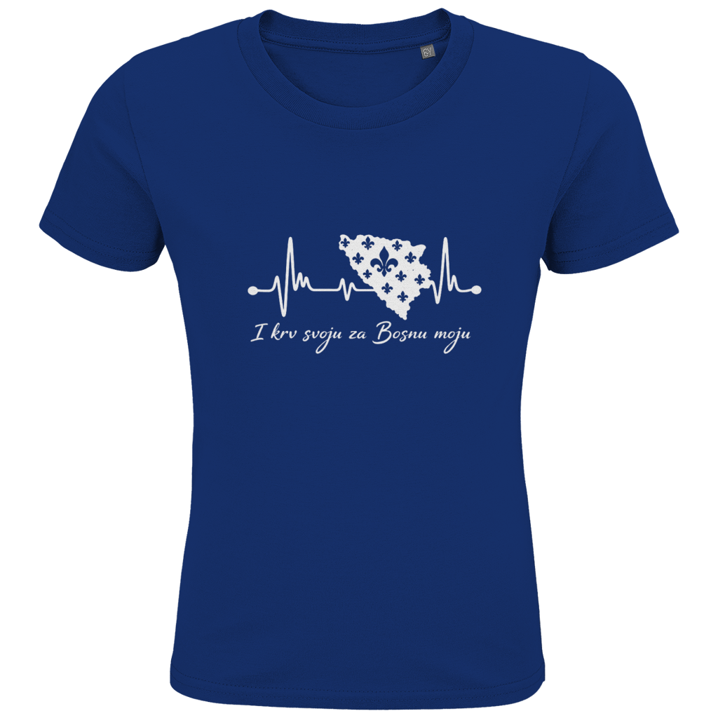 Kids Premium Bio T-Shirt Bosnien – Bosna Herzschlag | Frontprint