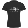 Kids Premium Organic T-Shirt Bosnia - Bosna Heartbeat | Backprint