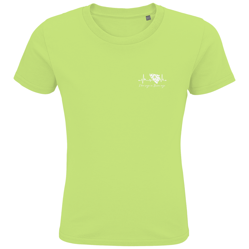 Kids Premium Bio T-Shirt Bosnien – Bosna Herzschlag | Links Brust